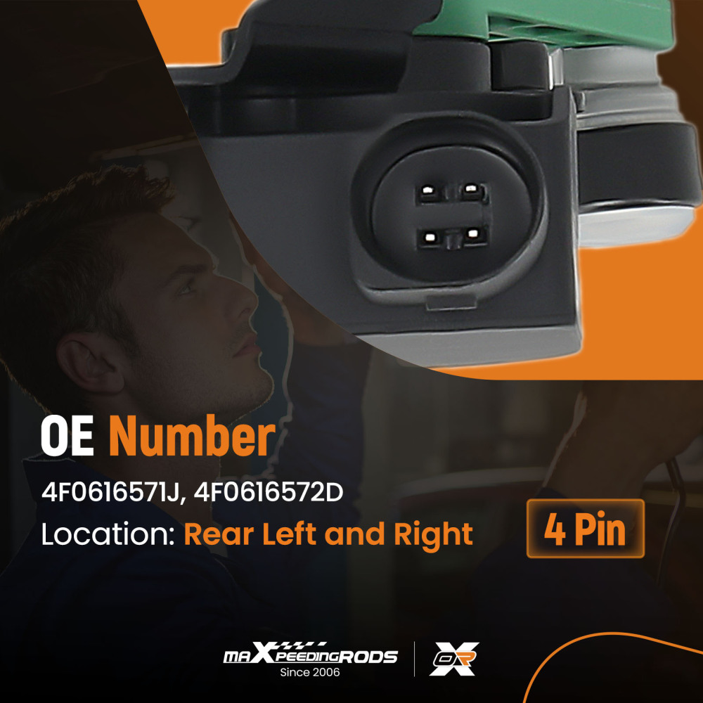 2X Posteriore Sensore Altezza compatibile per Audi A6 Avant 4F2 C6 2.0L 05-11 4F0616571J