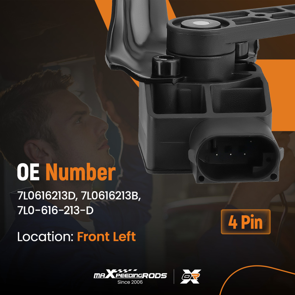 Front LH Air Suspension Level Sensor For Audi Q7 3.0L 2007-2015 2011 7L0616213B