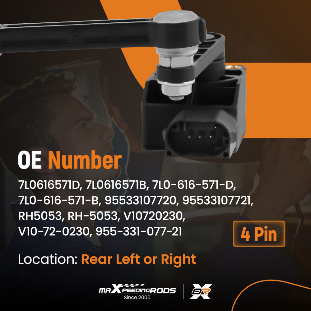 Rear Suspension Headlight Level Sensor compatible for Audi Q7 compatible for VW Touareg 7L0616571D