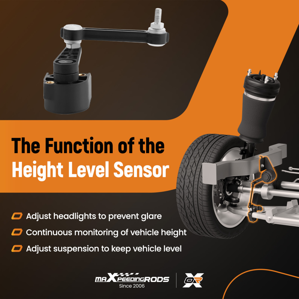 Rear Suspension Headlight Level Sensor compatible for Audi Q7 compatible for VW Touareg 7L0616571D