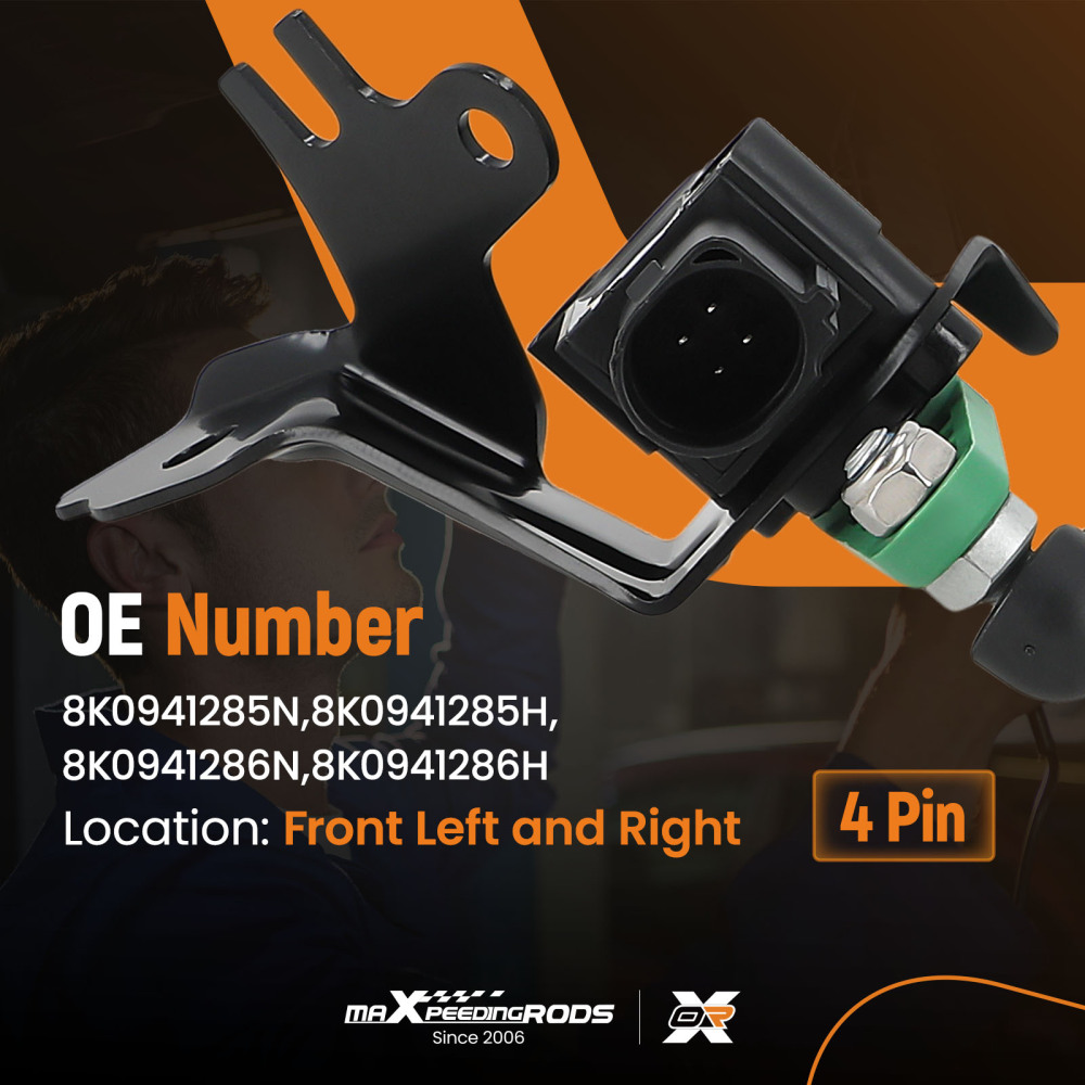 Anteriore Destro Sensore Altezza compatibile per Audi A4 B8 8K A5 8T 8F 2007-2017 8K0941285N