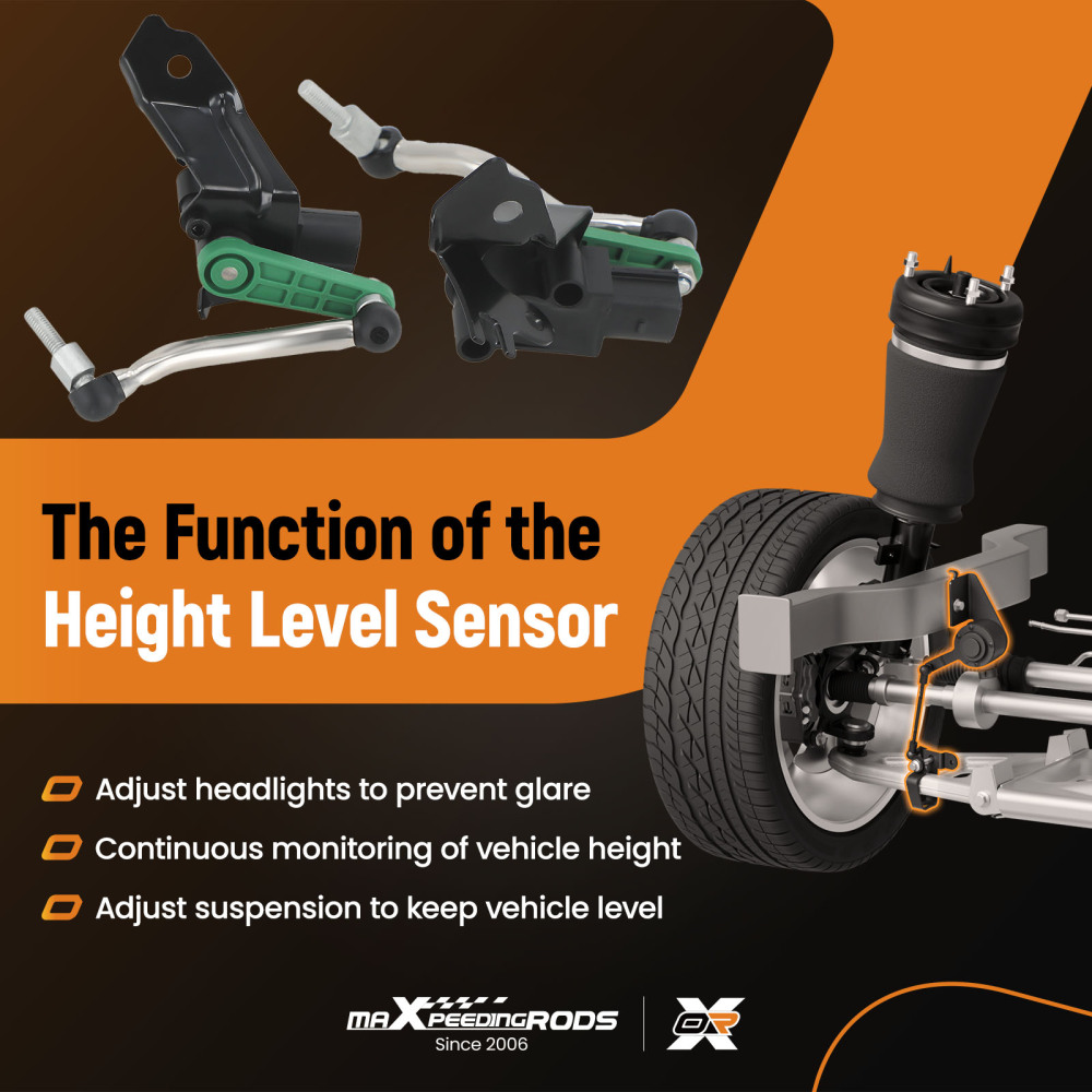 Anteriore Destro Sensore Altezza compatibile per Audi A4 B8 8K A5 8T 8F 2007-2017 8K0941285N