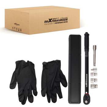 6pc 1/2 Click Torque Wrench Kit 10-150 ft.lb with Extension BarSocket Set