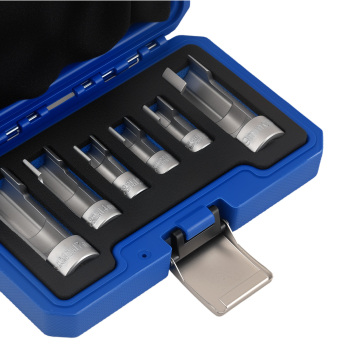 6 Piece Difficult Access Socket Set 3/81/2 Drive 10-19mm for Auto Repair