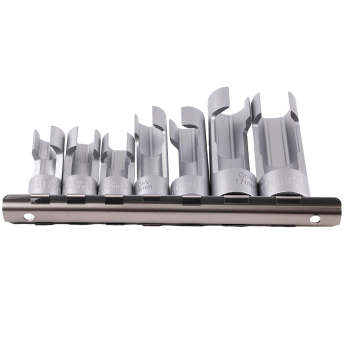 7pc Fuel Line Socket Set for ABS Brake Sensor 10-19mm Chrome Steel Wrench Kit