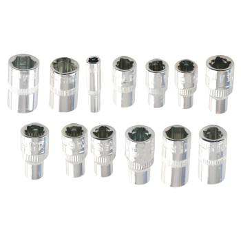 108PCS Drive Ratchet Set 1/2 1/4 Socket Mechanics Tool Kit CR-V Chrome