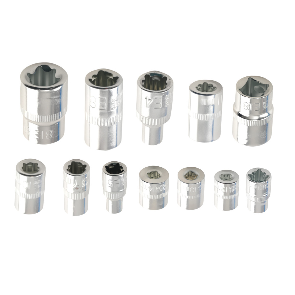 108PCS Drive Ratchet Set 1/2 1/4 Socket Mechanics Tool Kit CR-V Chrome