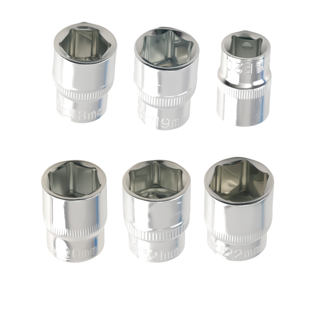 108PCS Drive Ratchet Set 1/2 1/4 Socket Mechanics Tool Kit CR-V Chrome