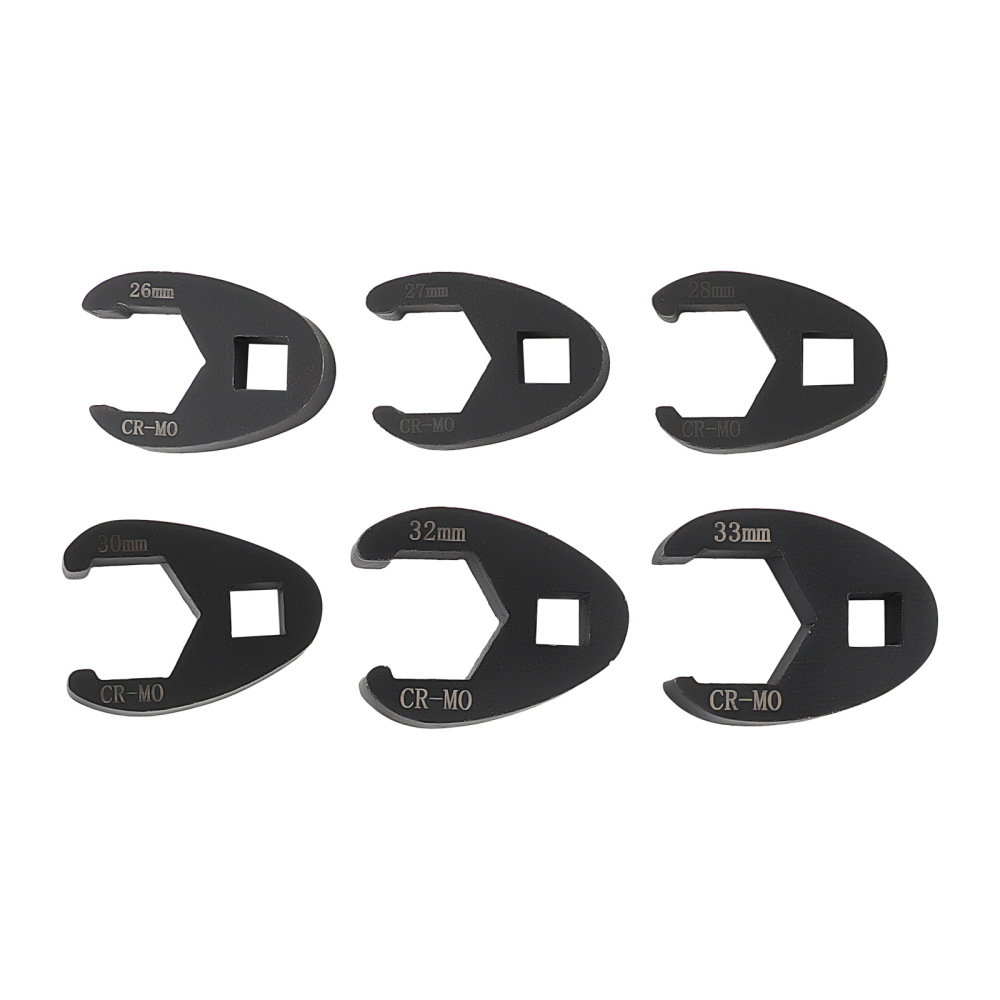 32 Piece Crow Foot Socket Set 10-50mm Chrome Vanadium with Adapters Tools