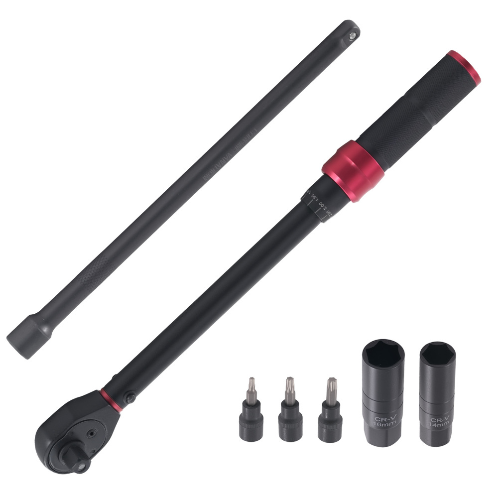 Chiave Dinamometrica 10-60Nm 3/8 for Auto Moto Con Set Completo