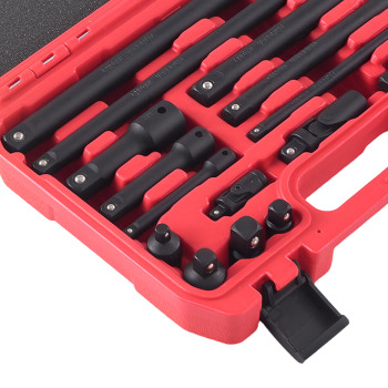 20pc CrMo Impact Extension Bar Adapter Set Socket Universal Joint Tool Kit