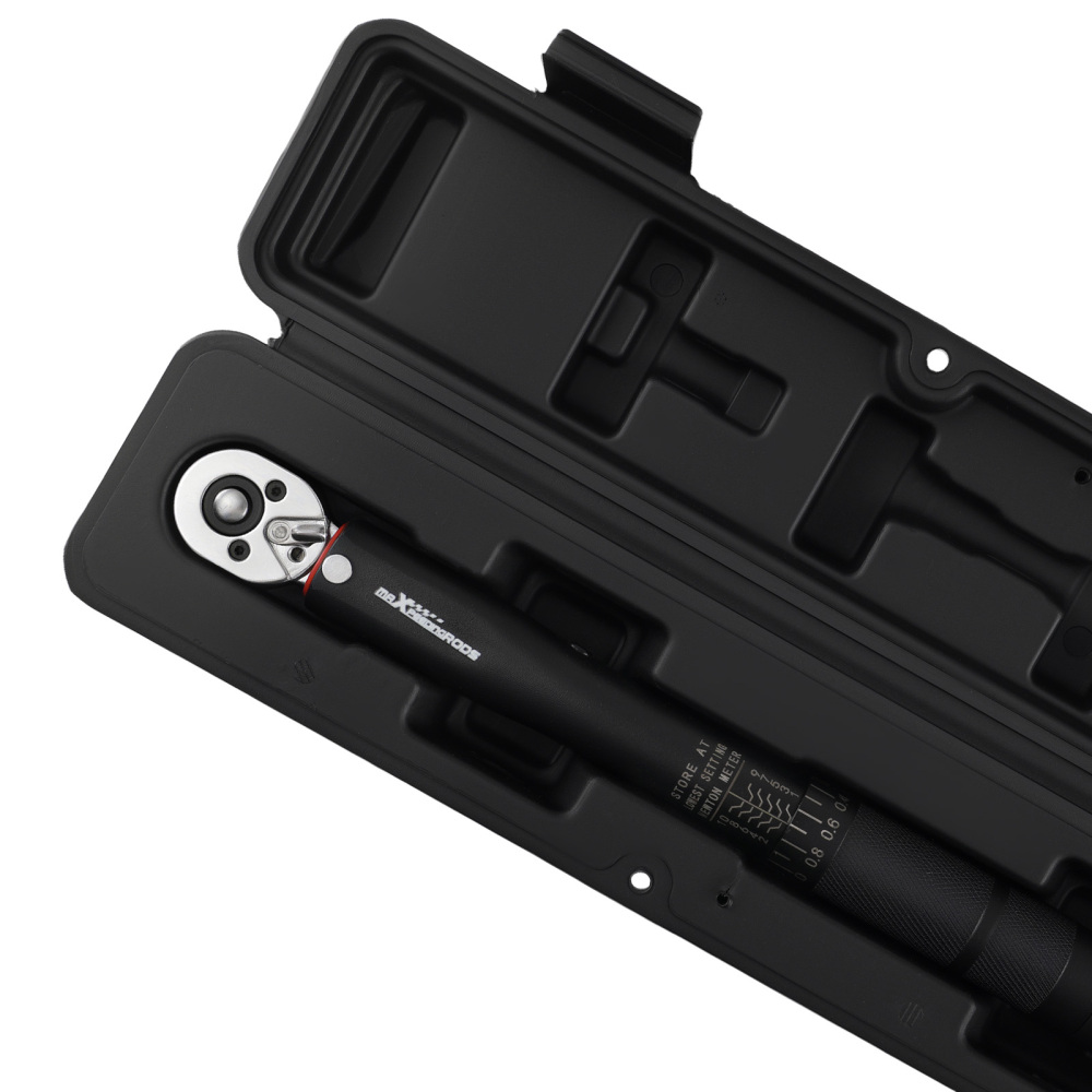 Llave Dinamométrica 1-10Nm 1/4 Carraca Reversible 40Cr con Maletín y Guantes