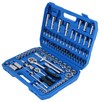 Bussole 94 Pezzi Set 1/4 1/2 CRV 4mm-32mm Professionale Cricchetto Custodia