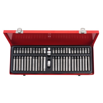 54 in 1 Set Bussole Star Hex Spline Acciaio for Manutenzione Industriale