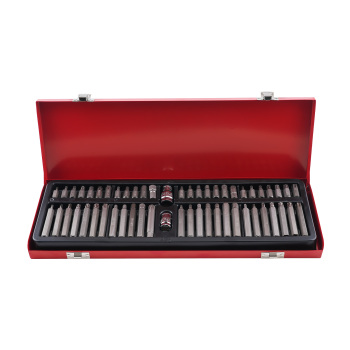 54 in 1 Set Bussole Star Hex Spline Acciaio for Manutenzione Industriale