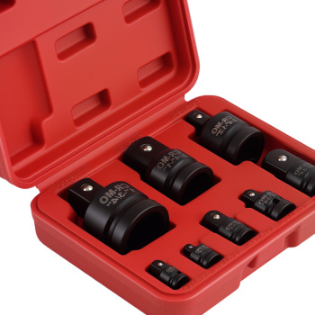 9 Pezzi Adattatori Bussole Impatto Acciaio CR-MO 1/4 3/8 1/2 3/4 1