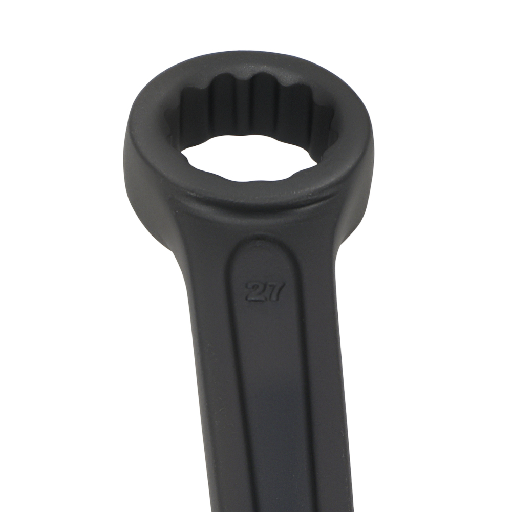27mm Box End Striking Tool CrV Spanner 12 Point Metric Wrench Bi-Hex 180mm