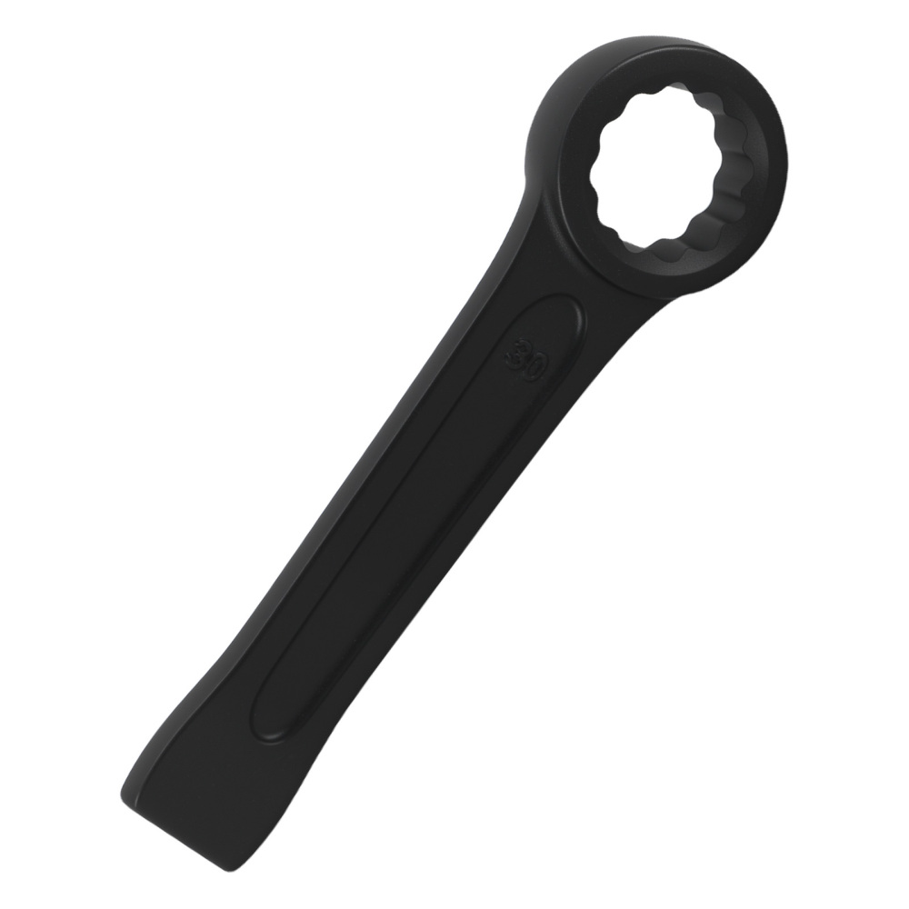 30mm 12 Point Box End Striking Wrench CrV Bi-Hex Metric Spanner 190mm Slogging