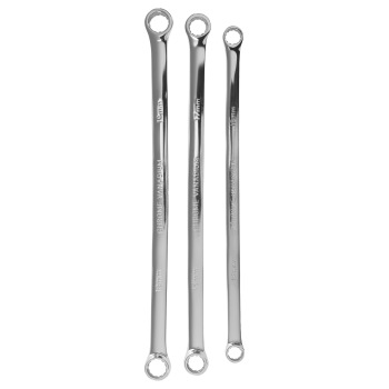 6 Piece Box End Wrench Set Extra Long Metric 8-19mm 12 Point Heavy Duty