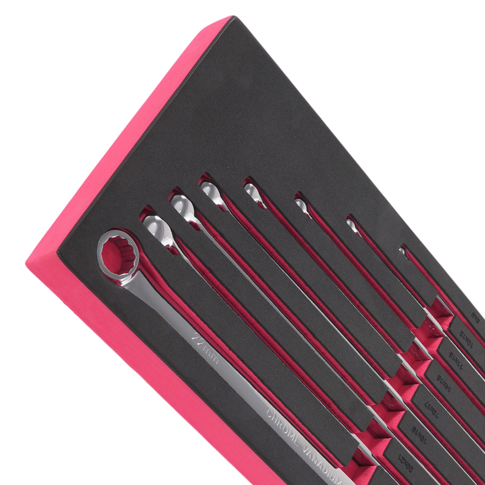 12 Point Aviation Box End Wrench Set 8 Piece Metric Extra Long 8-24mm Double