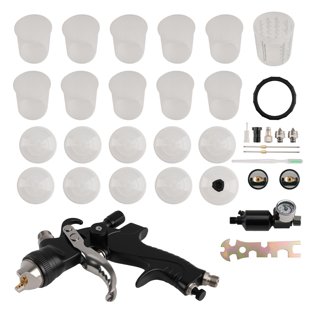 600cc Gravity Feed Paint Gun 1.4/1.7/2.0mm for Vehicle Car Paint Projects