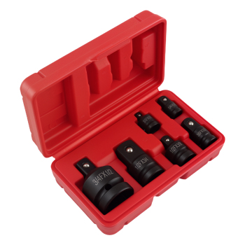 6 Piece Impact Drive Socket Set 1/4-1/2 Steel Adapter Reducer Tool Kit