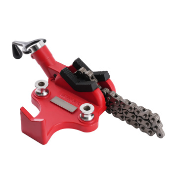 1/4-6 Bench Cast Iron Chain Vise 28 Pipe Steel Jaw Heavy Duty Clamp