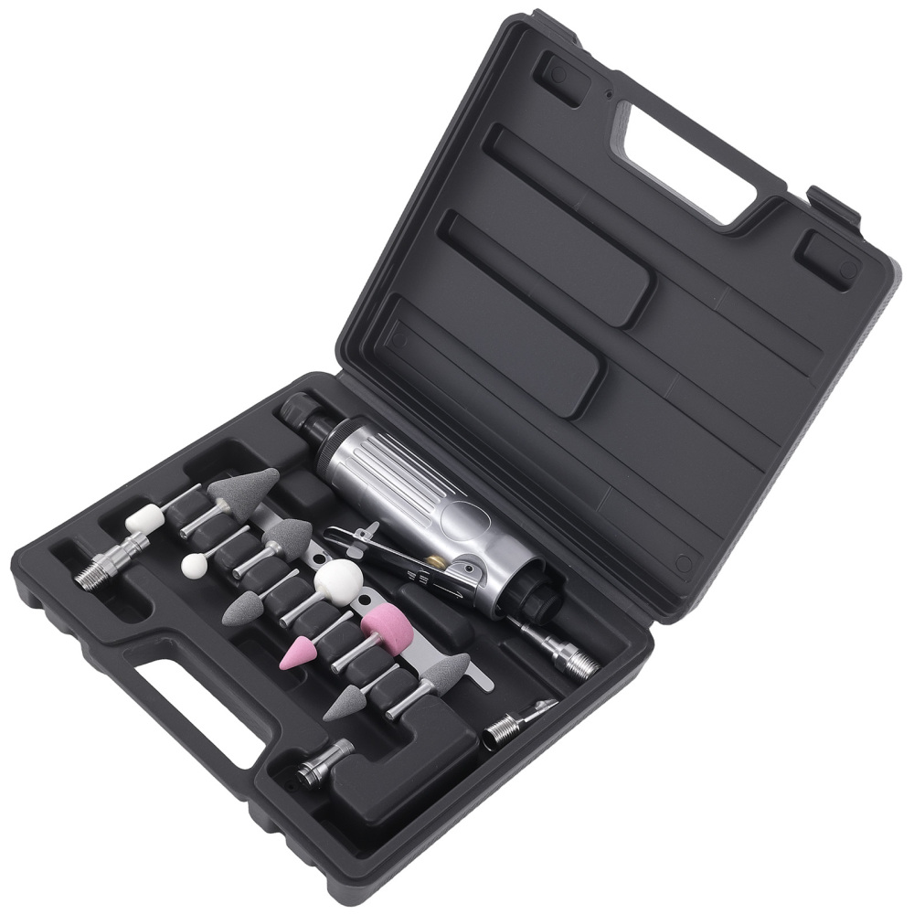 1/4 Air Die Grinder Pneumatic Grinding Machine Polisher Engraving Tool Kit