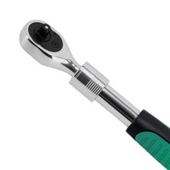 1/4 inch 72-Tooth Extendable Ratchet Handle Quick Release Soft Grip 194-256mm