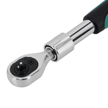 1/4 inch 72-Tooth Extendable Ratchet Handle Quick Release Soft Grip 194-256mm