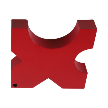 20 Ton H Frame Press Plates 4 Notch Metal Shop Press Bed 5x5 inch 2PC Set Red