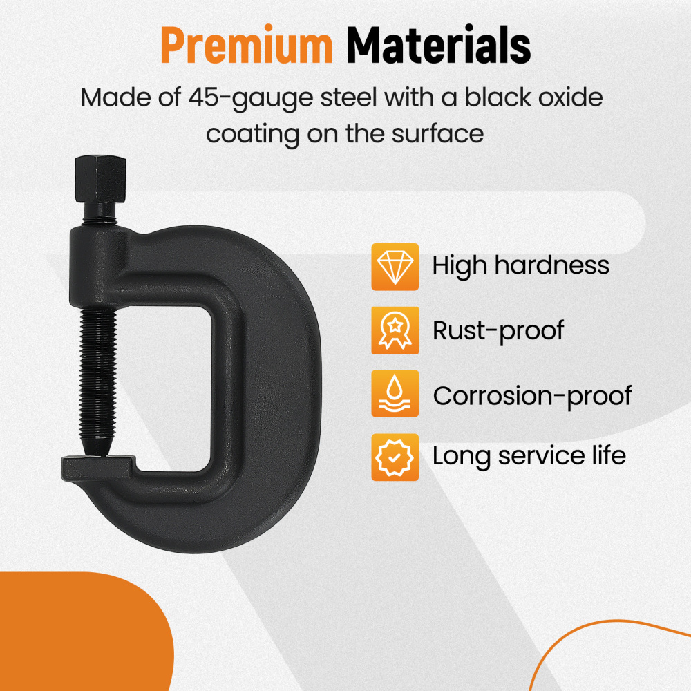 3‘’ Brute Force MachininC-Clamp 3-7/16 Opening Capacity for Heavy Construction