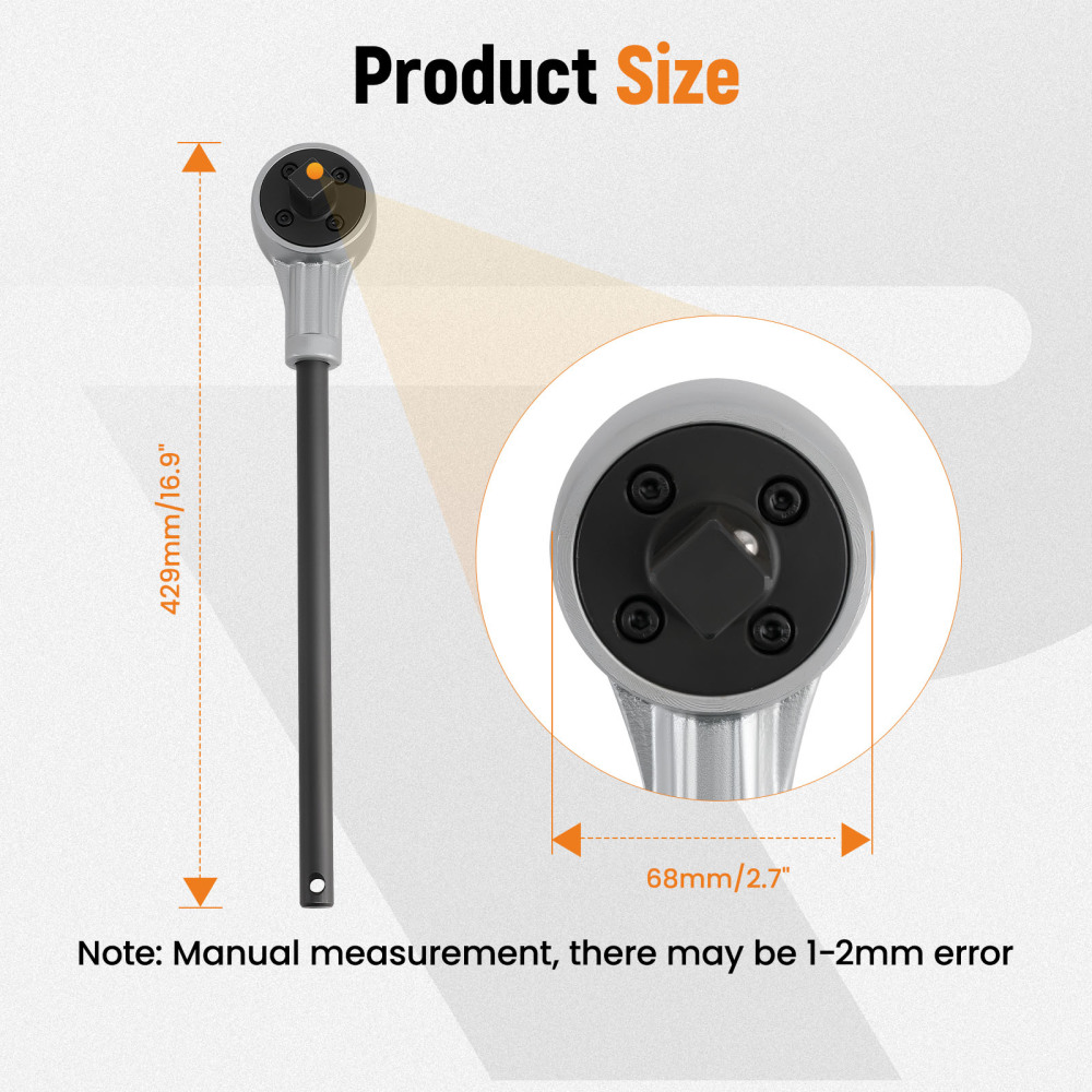 Professional Grade Torque Multiplier Wrench Heavy Duty 2200 Foot-Pound New