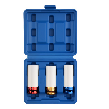 Bussola ad Impatto 1/2 17/19/21mm for Auto Set 3 Pezzi Codificate Colori