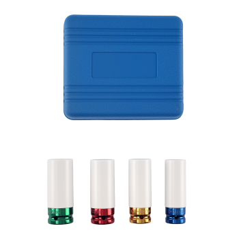 1/2 Drive 6 Point Alloy Wheel Nut Socket Set 17mm 19mm 21mm 22mm Impact Deep