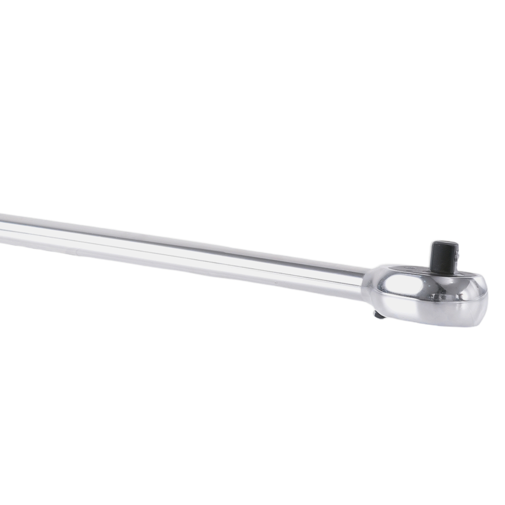 3/8 Drive 450mm Long Ratchet 72 Tooth Straight Handle Chrome Plated Tool