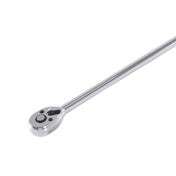 3/8 Drive 450mm Long Ratchet 72 Tooth Straight Handle Chrome Plated Tool