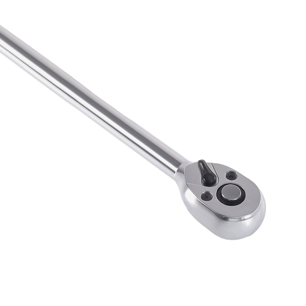 3/8 Drive 450mm Long Ratchet 72 Tooth Straight Handle Chrome Plated Tool