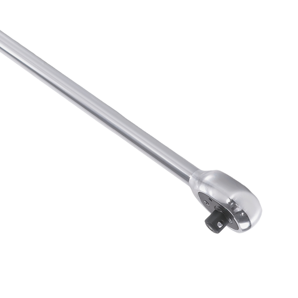 3/8 Drive 450mm Long Ratchet 72 Tooth Straight Handle Chrome Plated Tool