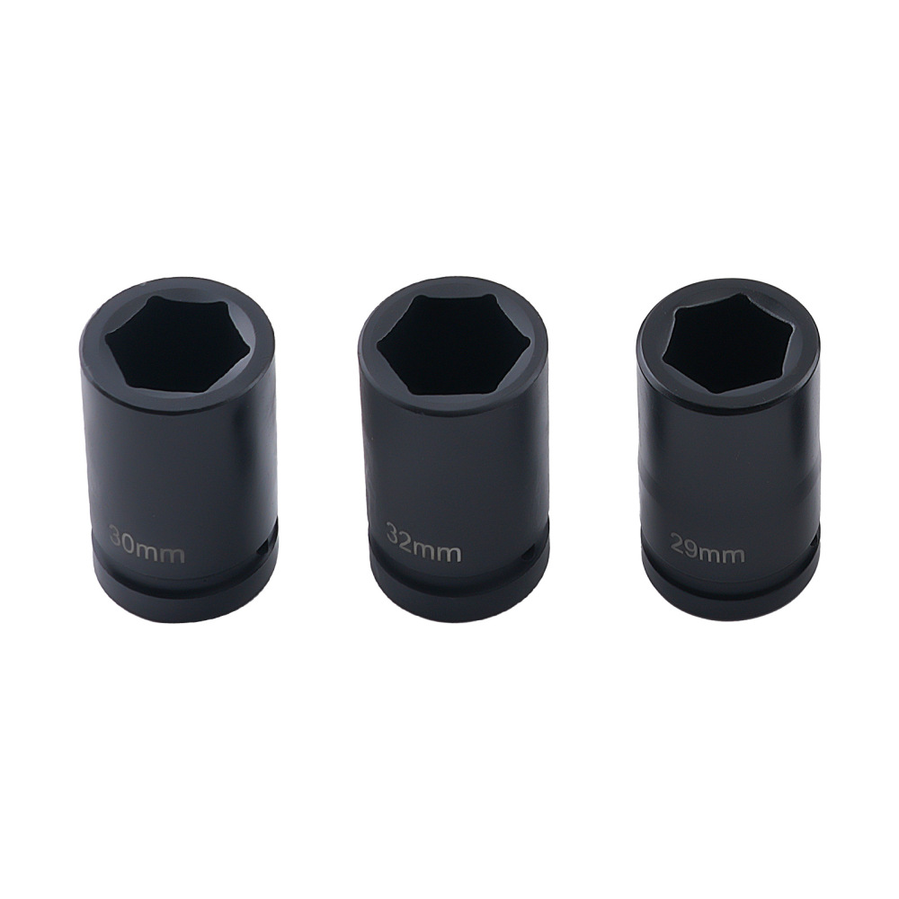 1 Deep Drive Impact Socket Set 12pc 24-41mm 80mm CR-V 6 Point Hex Tools