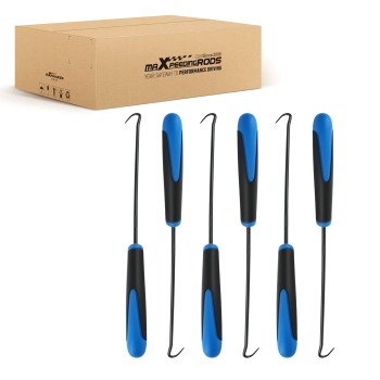 6 Piece Hook Pick Set for Engineering Craft Work O-Ring 241mm Steel