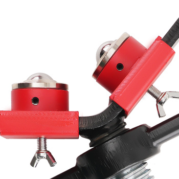 Adjustable Ball Head Pipe Jack Stand Steel 2500lbs Welding Support 24-42in