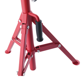 Adjustable V Head Pipe Jack Stand Steel 2500lbs Load Capacity 27.2-52 inches