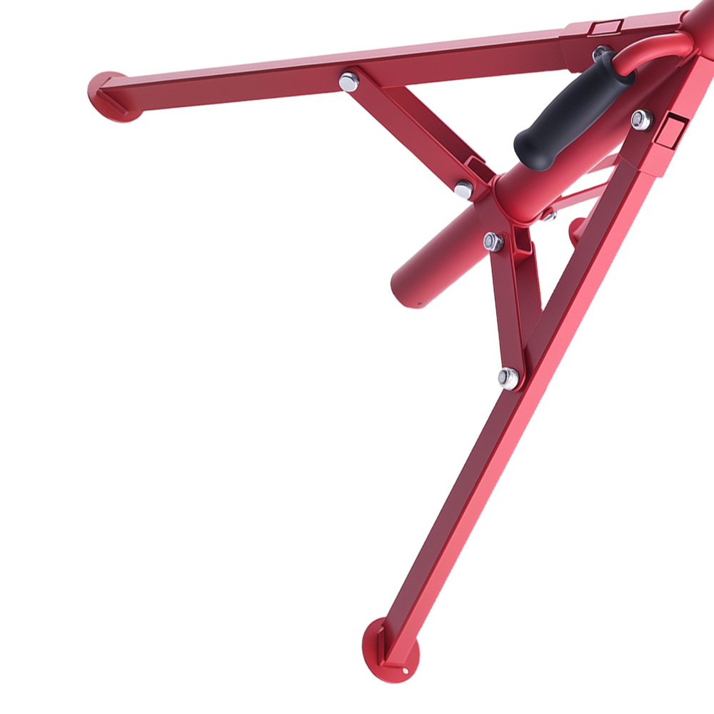 Adjustable V Head Pipe Jack Stand Steel 2500lbs Load Capacity 27.2-52 inches