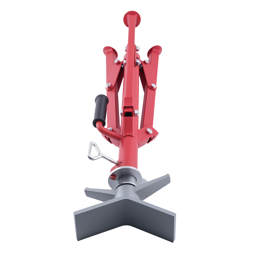 Adjustable V Head Pipe Jack Stand Steel 2500lbs Load Capacity 27.2-52 inches