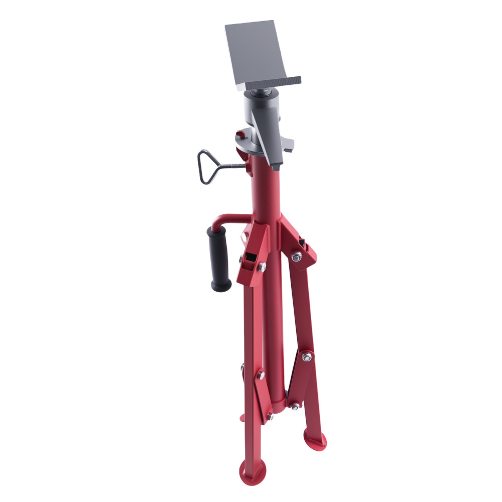 Adjustable V Head Pipe Jack Stand Steel 2500lbs Load Capacity 27.2-52 inches