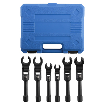 Long Flex Head Crows Foot Line Wrench Set3/8 Drive Injector Fuel Line