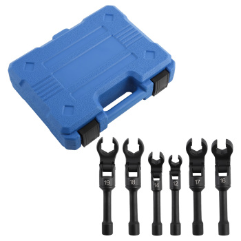 Long Flex Head Crows Foot Line Wrench Set3/8 Drive Injector Fuel Line