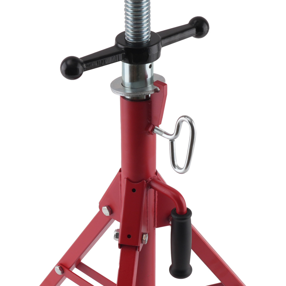 Adjustable Heavy Duty Pipe Stand V-Head Steel 71-132cm 1134kg Tripod Jack