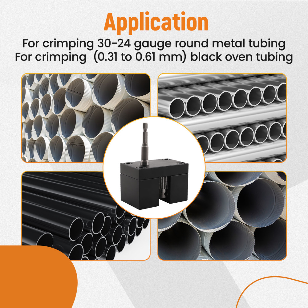 Impact Driver Power-Assisted Sheet Metal Crimper Replacement for C5A2 Crimping Tool